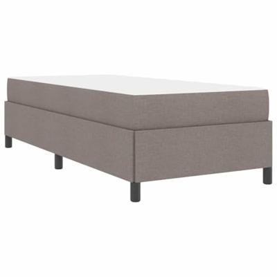 Boxspring bed Crème, Zwart 90 x 200 cm Stof, Engineered Hout