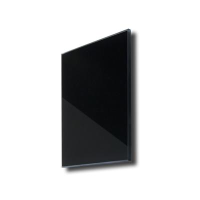 Sunshower Ventilatierooster Vierkant 13x13 cm Zwart Glas (2 stuks)