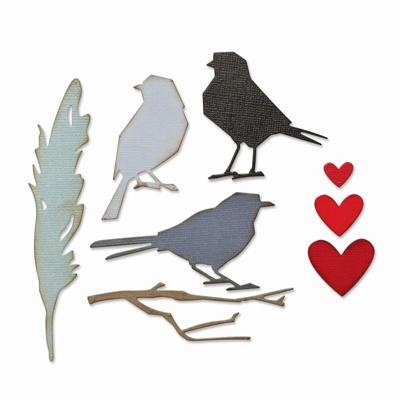 Sizzix • tim holtz thinlits die set vault lovebirds