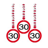 Hangdecoratie verkeersbord '30' - thumbnail