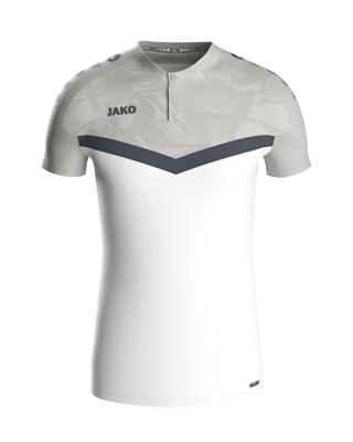 JAKO 6324 Polo Iconic - Wit/Zachtgrijs/Antra Light - 3XL