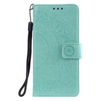 Shop4 - iPhone 12 Pro Hoesje - Wallet Case Mandala Patroon Mint Groen - thumbnail