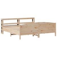 Bedframe zonder matras massief grenenhout 180x200 cm - thumbnail