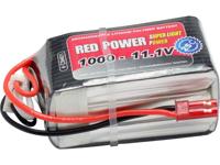 LiPo accupack 11.1 V 1000 mAh Aantal cellen: 3 25 C Red Power Softcase BEC-bus - thumbnail