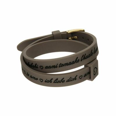 Armband Dames il mezzometro I LOVE YOU GOLD - BRACCIALE IN SILICONE/SILICONE BRACELET Armband Dames il mezzometro I LOVE YOU GOLD - BRACCIALE IN SILICONE/SILICONE BRACELET