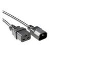 ACT AK5025 230V Stroomkabel C14/C19 Zwart - 2 meter - thumbnail