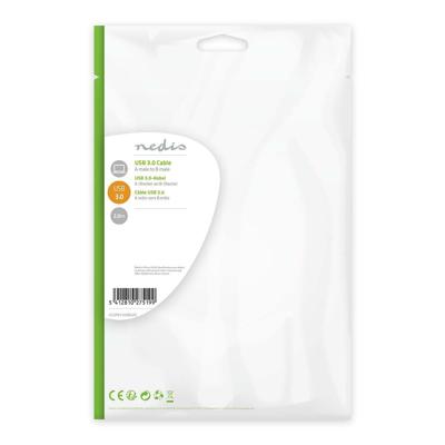 Nedis USB 3.0 kabel USB-A Male - USB-B Male 3.0 meter Polybag