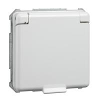 ELSO-stekkerdoos 225034 met klapdeksel 16A zuiver wit 1 stuk(s) - thumbnail