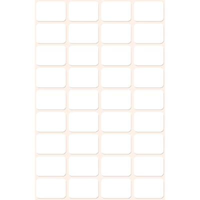 Avery Witte etiketten ft 18 x 12 mm (b x h), 216 stuks