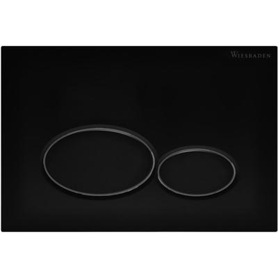 Wiesbaden Drukplaat Mat Zwart voor Inbouwreservoir - Stijlvol & Duurzaam