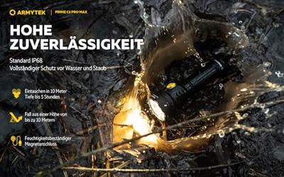 ArmyTek Prime C2 Pro Max White Zaklamp werkt op een accu LED Met handlus, Met holster 4000 lm 203 g ArmyTek Prime C2 Pro Max White Zaklamp werkt op een accu LED Met handlus, Met holster 4000 lm 203 g