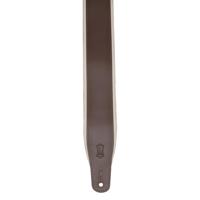 Levys Leathers M26PD-BRN gevoerde lederen gitaarband - bruin en crème - thumbnail