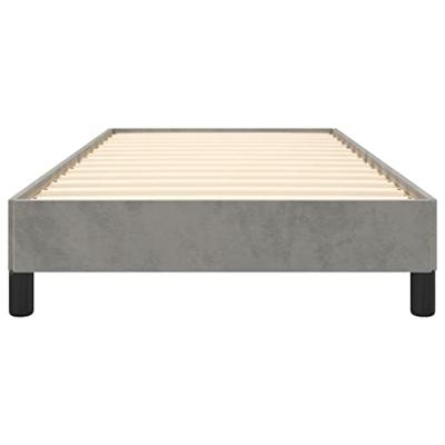 Bedframe zonder matras 80x200 cm fluweel lichtgrijs