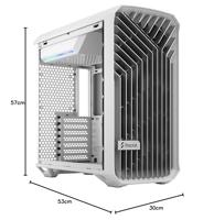 Fractal Design Torrent Compact White TG Clear midi tower behuizing - thumbnail