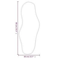 VidaXL Wandspiegel 90x40 cm goudkleurig - thumbnail