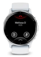 Orologio GPS connesso - GARMIN - Venu 3 - WiFi - 35,4 mm (1,4) - Acciaio argentato, cassa bianca e cinturino in silicone bianco - thumbnail