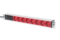 ASSMANN Electronic DN-95410-R 8AC outlet(s) 1U Zwart energiedistributie - thumbnail