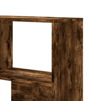 Boekenkast 4-laags hoek 85x85x140 cm bewerkt hout gerookt eiken - thumbnail