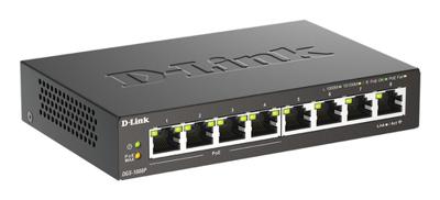Switch D-Link DGS-1008P/E 16 Gbps