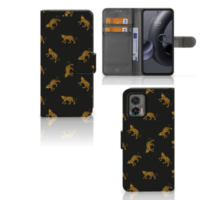 Telefoonhoesje | Met pasjeshouder | voor Motorola Edge 30 Neo Leopards