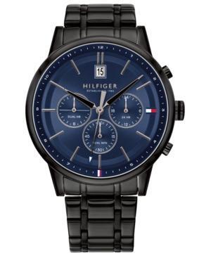 Tommy Hilfiger zwart roestvrijstalen armbandhorloge 43 mm
