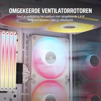 Corsair LX140-R RGB iC PC-ventilator Wit (b x h x d) 140 x 140 x 20 mm - thumbnail