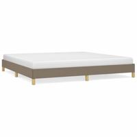 Bedframe stof taupe 200x200 cm - thumbnail
