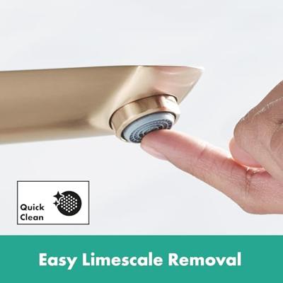 Hansgrohe Talis e 1-gr wastafelmkr 240 zo/afvoer brushed bronze 71717140 - thumbnail