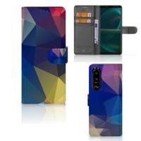 Sony Xperia 5III | Book Case | Polygon Dark - thumbnail