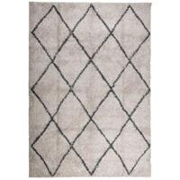 VidaXL Vloerkleed pamplona shaggy hoogpolig 160x230 cm beige antraciet - thumbnail