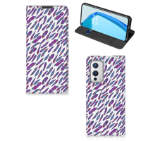 OnePlus 9 | Hoesje met Magneet | Feathers Color - thumbnail