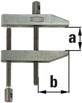Bessey PA28 Parallelle schroefklem Spanbreedte (max.):28 mm Afm. werkbereik:19 mm