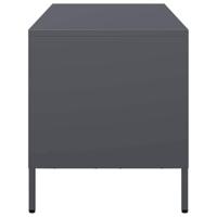 Tv-meubel 101,5x39x43,5 cm koudgewalst staal antracietkleurig - thumbnail