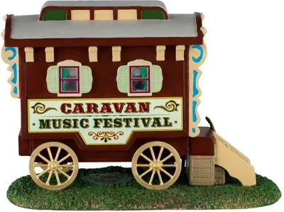Lemax caravan music festival kerstdorp tafereel Carnival 2024
