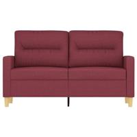 Tweezitsbank 120 cm stof wijnrood - thumbnail