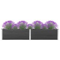VidaXL Plantenbak verhoogd 200x50x54 cm hkc grijs - thumbnail