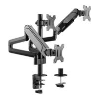 Equip 650134 triple monitorarm Zwart - thumbnail
