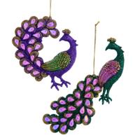 Ornament plastic pauw l15cm Kurt S. Adler - Kurt s adler - thumbnail