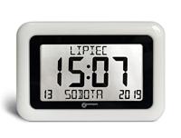 Geemarc 1558322 Kwarts Zendgestuurde klok Wit - thumbnail