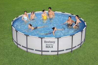 Bestway Steel Pro Max Set Opzetzwembad Rond - Ã 549 x 122 cm