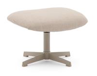 Kave Home Draaibare Hocker 'Teryl' Chenille, kleur Beige - thumbnail