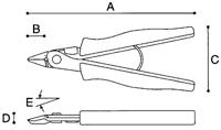 Weidmüller SUPER CUT 9205150000 Elektronica en fijnmechanica Zijkniptang 150 mm - thumbnail