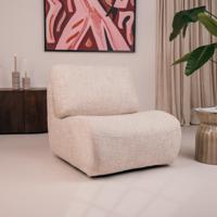 Eleonora Draaifauteuil 'Lucia' kleur Taupe - thumbnail