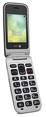 doro 2424 Senioren clamshell telefoon SOS-knop Grafiet