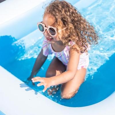 Swim Essentials Opblaas Zwembad Blauw 211 x 132 x 46 cm - thumbnail