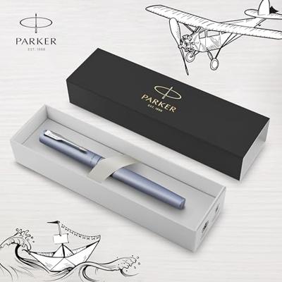 Rollerpen parker vector xl m zilverblauw Rollerpen parker vector xl m zilverblauw