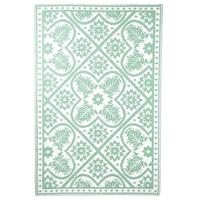 Esschert Design buitenkleed 182x122 cm groen en wit - thumbnail