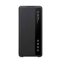 Clear View Cover EF-ZG985 - Flip cover voor mobiele telefoon - zwart - voor Galaxy S20+, S20+ 5G - thumbnail