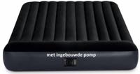 Intex 64150 Dura-Beam 2-Persoons Luchtbed + Ingebouwde Pomp 152x203x25 cm Zwart - thumbnail