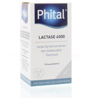 Phital Lactase 4500 Kauwtabletten Aardbei Phital Lactase 4500 Kauwtabletten Aardbei